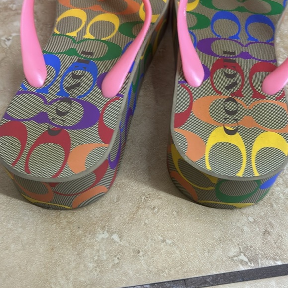 USED Coach Wedge Sandals - Picture 3 of 3